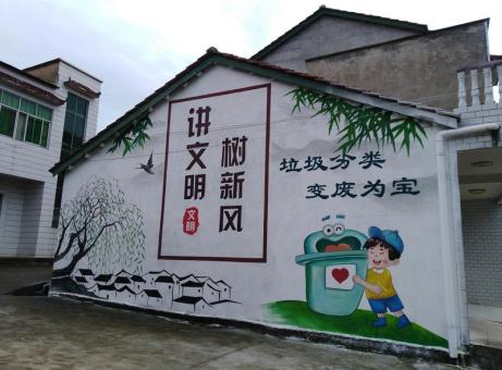 广水墙绘是现在流行的墙体广告